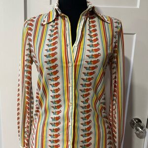 John Meyer 60’s Vintage parrot print shirt  🦜  🦜 🦜